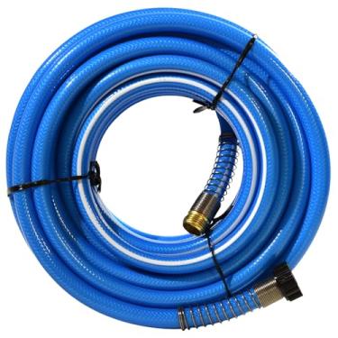 Imagem de Valterra Mangueira de água potável de alta pressão AquaFresh, conexão de mangueira de água para trailer - 1,5 cm x 6,3 m, azul