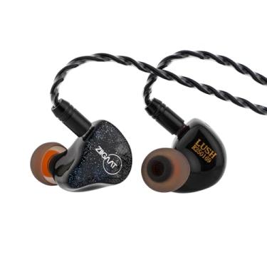 Imagem de Linsoul Fone De Ouvido Intra-Auricular Ziigaat Lush In Ear Monitor, 1Dd+4Ba Híbrido Iem, Ajuste Monitor Estúdio, Fones Com Fio E Cabo Destacável Para Engenheiros Musicais Profissionais Audiófilos (P