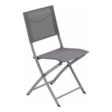 Imagem de Cadeira Aco Cinza Escuro 84x42 Cm Naterial Emys