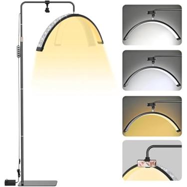 Imagem de : Luminária LED Meia Lua Estética 3 Cores com Detalhe em Diamante Transforme Seu ESpaço Com um Toque de Elegância e Modernidade