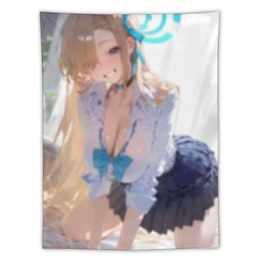 Imagem de LIEGBMEU Tapeçaria Sexy Hot Anime Girl 152.4 cmx203.2 cm Wall Quilt Art Whimsical Tapestry DecorationAF408
