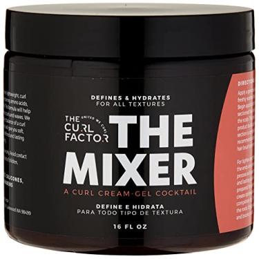 Imagem de The Curl Factor apresenta The Mixer, um coquetel de gel de creme de cachos leve de 473 ml que sempre dará cachos macios, brilhantes e saltitantes.