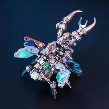 Imagem de ZUNPINSPACE Quebra-Cabeça De Metal 3D Para Adultos, Conjunto Modelos Besouro Punk, Blocos Construção Insetos Mecânicos, Montagem Divertida Faça Você Mesmo, Presentes Masculinos Alta Qualidade.