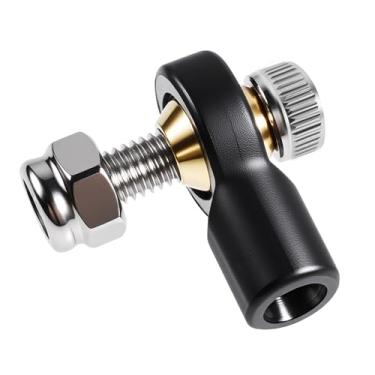 Imagem de FOCMKEAS Lever Steering Linkage Tie Rod End Ball Head End, M3 3.0xL15mm Tie Rod End Ball Head Holder, Plastic Thread Ball Joint with M3 Screws for RC Model Car Boat Airplane Black