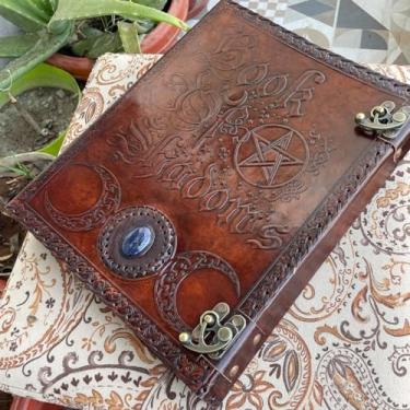 Imagem de Fichário de couro personalizado, portfólio para homens, 3 anéis com fichário de couro de 2,5 cm, livro de sombras personalizado, organizador de pastas para casa, escola e escritório (marrom, sem