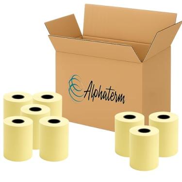 Imagem de Bobina Térmica 79x40 Cor Amarela Alphaterm Cupom Fiscal PDV ECF 30 un
