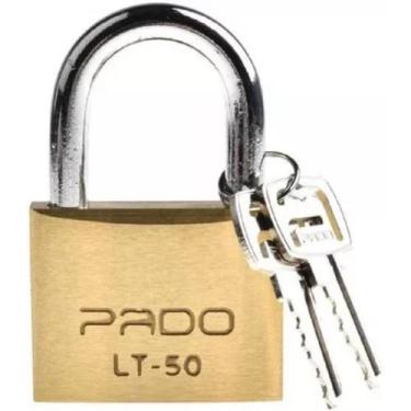 Imagem de Cadeado Latão Pado Resistente Com Duas Chaves Lt 50mm
