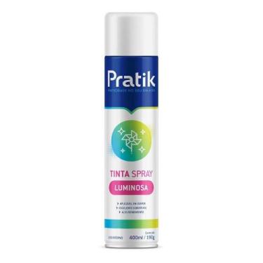 Imagem de Tinta Spray Pratik Luminosa Fundo Branco 400ml