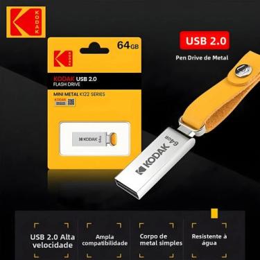 Imagem de Pen Drive USB De Alta Velocidade 32G-128G Kodak K122 Mini Metal Comple