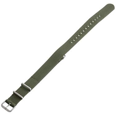 Imagem de Hadley-Roma MS4210RA 180 18 mm Nylon Pulseira de relógio preta, Verde, 18mm, Nylon que não causa alergia, G