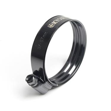 Imagem de Kyostar Braçadeira de camada dupla americana ajustável aço inoxidável titânio azul braçadeira diâmetro ranger, 37-57 mm