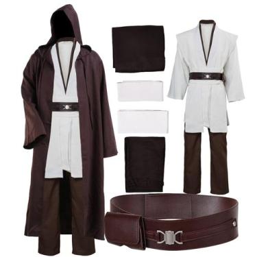 Imagem de Conjunto completo de túnica masculina Laku para cosplay de Halloween