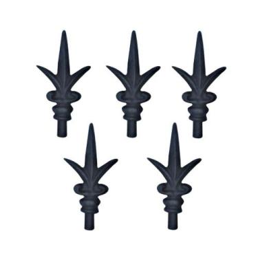 Imagem de Kit 5 Ponteiras Ponta De Lança Ferro N12 Grade Portão Muro - UNICLÁUDI