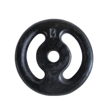 Imagem de Anilha Ferro Fundido Pintada Fitness Academia 4Kg - ANILHAS