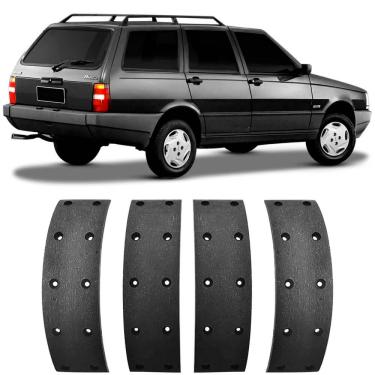 Imagem de Lona Freio Fiat Uno Elba Traseira Frasle FI90X/SP700