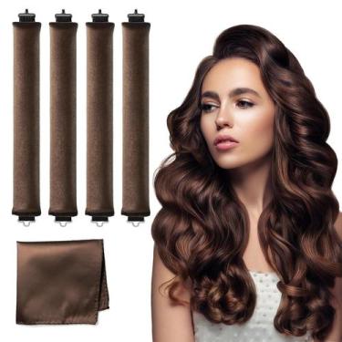 Imagem de Modelador de cabelo sem calor HAIOLORPRO Velvet Heatless Curls 5 unida