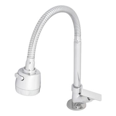 Imagem de Torneira Gourmet Cozinha Bica Alta Flex Cromada Delinia