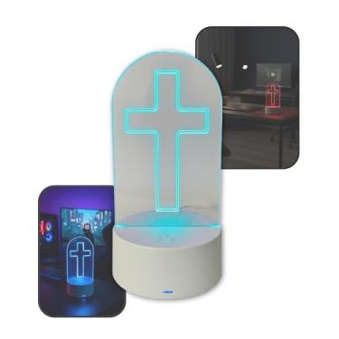 Imagem de Luminária 3d Led Touch Mesa Sala Quarto Recarregável Sobrepor