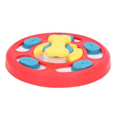 Imagem de Zhjvihx Brinquedo para Alimentar Quebra -cabeças de Cães, Treinamento de QI, Comida de Cachorro, Alimentador de Quebra (Vermelho)