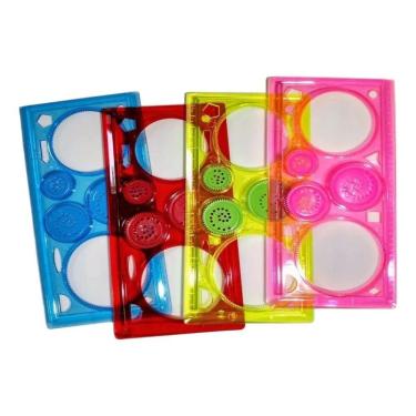 Imagem de Kit- 2 Réguas Mágicas Espirógrafo Mandala Spirograph Desenho