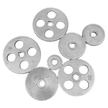 Imagem de YIDOFENG Conjunto de engrenagens de metal mini torno, T84 T80X2 T72 T60 T50 T33 Kit de engrenagem de mudança imperial para substituição de acessórios de torno WM210V