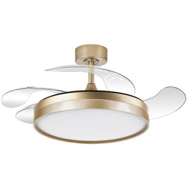 Imagem de VENTILADOR TETO RETRATIL RIVIERA DOURADO - 96W 127/220V COM CONTROLE REMOTO