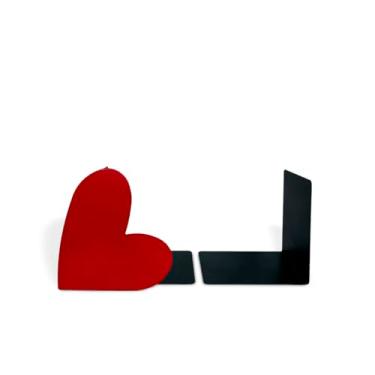 Imagem de Porta Livros Curti Suporte Aparador de Livros Decorativo Coração Romance Bibliocanto - Geguton