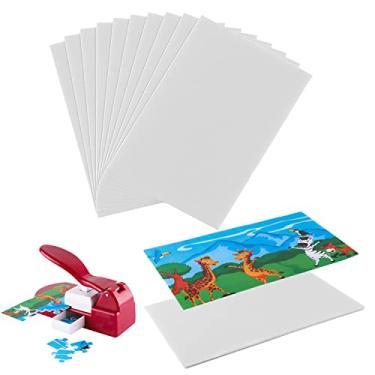 Imagem de 10 peças de espumas de Adhedive para máquina de cortar quebra-cabeças, máquina de fazer quebra-cabeças, adesivo de esponja especial para colar fotos de 10 x 15 cm, pôsteres, quebra-cabeças, placas de