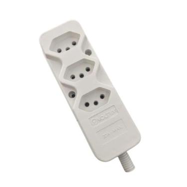Imagem de Tomada Barra 3 Saídas 20A 2P+T Branca - VOLTIM