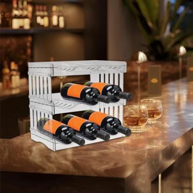 Imagem de Organizador de garrafa de água de 3 camadas/4 camadas, suporte empilhável para garrafa de água, organizador de armazenamento de garrafa de água removível, comporta até 9/12 organizador de armário de