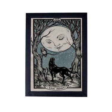 Imagem de Lindo Quadro decorativo bruxaria carta tarot lua P8442