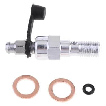 Imagem de BYYINGSUS Parafusos e arruelas de banjo de motocicleta para cilindro mestre de pinça de freio M10 X1,25/M10 X 1,0 mm durável (prata 1,25 mm)