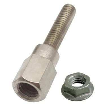 Imagem de BYYINGSUS Adaptador de alongamento e aumento do espelho traseiro de scooter de motocicleta rosca direita M8 8 mm a 6 mm M6 macho fêmea conjunto de parafusos (1 peça)