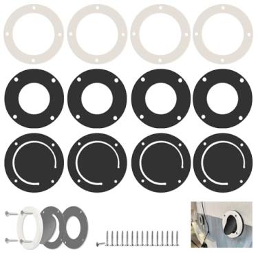 Imagem de 4 peças 3876-3 kit de válvulas sobressalentes montadas no cockpit de barco de 6,5 cm, válvula scupper de cabine para substituição de reparo de água de drenagem, inclui válvula melindrosa de borracha
