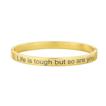 Imagem de Pulseira feminina com versículo da Bíblia cristã, pulseira oval de aço inoxidável banhado a ouro 18 K, joia de fé inspiradora, presente para mãe, filha, irmã amiga, Medium, Aço inoxidável, Sem Pedra