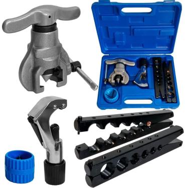 Imagem de Kit Flangeador Excêntrico De Tubos 1/4 A 3/4 Com Catraca