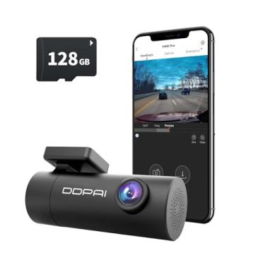Imagem de DDPAI Mini Pro Dash Cam, Câmera Veicular 1296P com Wi-Fi, Ângulo de 140° e Visão Noturna, Gravação de Emergência com Sensor G, Lente Rotativa 330°, Supercapacitor (Mini Pro+128G)