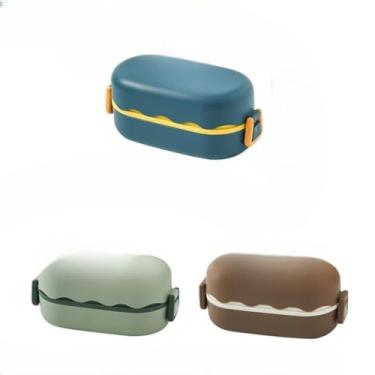 Imagem de Pote Marmita EcolóGico 850ml | Com DivisóRia E Talheres Sortidos | Em PláStico SustentáVel | PráTico Para O Dia A Dia(XINA094-MARROM)