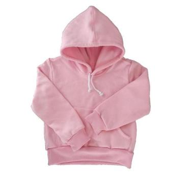 Imagem de Blusa Moleton Infantil com Capuz - Bella Toft, 6, Rosa clara