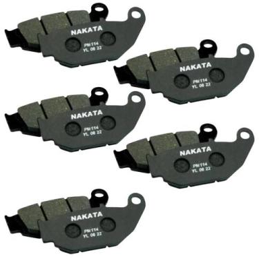 Imagem de 5 Pastilhas Freio Traseiro Nakata Cb Twister 250 2015 A 2023