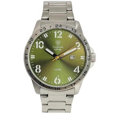 Imagem de Relógio Tuguir Masculino Ref: Tg9167d Tgi37100 Casual Aço Prateado