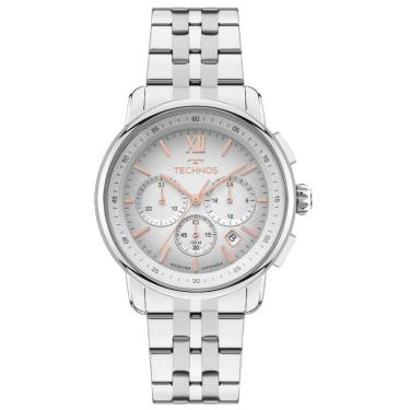 Imagem de Relógio Technos Masculino Ref: Js25bcp/1k Cronógrafo Prateado