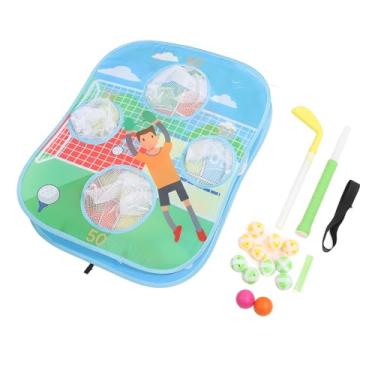 Imagem de SPYMINNPOO Rede de Lascas de Golfe Infantil, Design Dobrável Com Alvo Pegajoso, Jogo de Prática Perfeito para Jovens Jogadores de Golfe