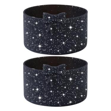 Imagem de Oddyami Pacote com 2 botas de silicone com laço de glitter preto para Owala 947 ml, protetor de proteção antiderrapante para garrafas de água de aço inoxidável FreeSip, Twist e Flip, sem BPA