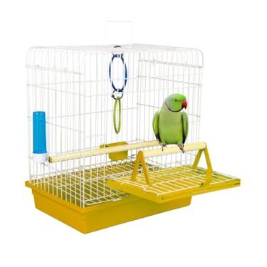 Imagem de GAIOLA ANIMAIS DE ESTIMAÇÃO PARA CALOPSITA CONFORT JUNIOR AMARELO JEL PLAST