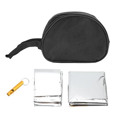Imagem de Cobertor de emergência ao ar livre Isolamento térmico Sobrevivência Cobertor de emergência Saco de dormir Equipamento de sobrevivência em campo Leve compacto para camping