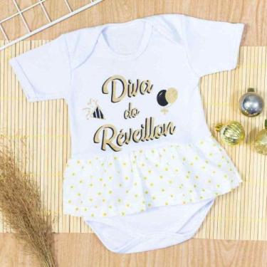 Imagem de Body Saia Curto Ano Novo Diva Para Bebê Até 12 Meses - Era Uma Vez, Br