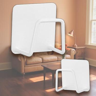 Imagem de Suporte de esponja de aço inoxidável para pia de cozinha – Pacote com 2 suportes de esponja SUS304 brancos à prova de ferrugem com design de drenagem – Organizador de parede ou superfície para