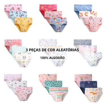 Imagem de Calcinhas De Algodão Para Meninas Com Estampa De Unicórnio, Roupa Ínti