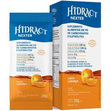 Imagem de Hidract Nexter Suplemento Alimentar Em Pó Sabor Laranja 4 Unidades de 